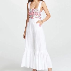 Carolina K Tie Back Flounce Jumpsuit - BLACK